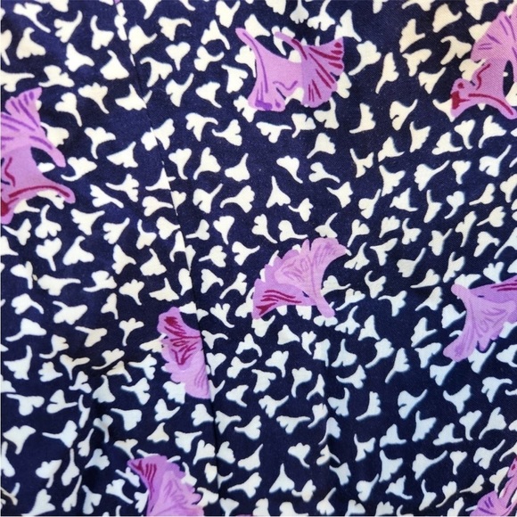 Maje Risee Floral Purple Oversized Flutter Sleeve Mini Dress Size FR 38 (US 6) - Picture 15 of 15